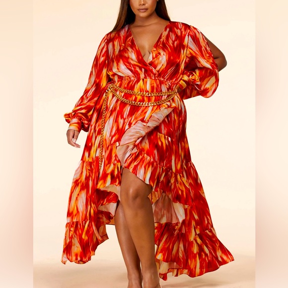 🔥 Burning Desire 🔥 High-Low Maxi Dress - Picture 2 of 4